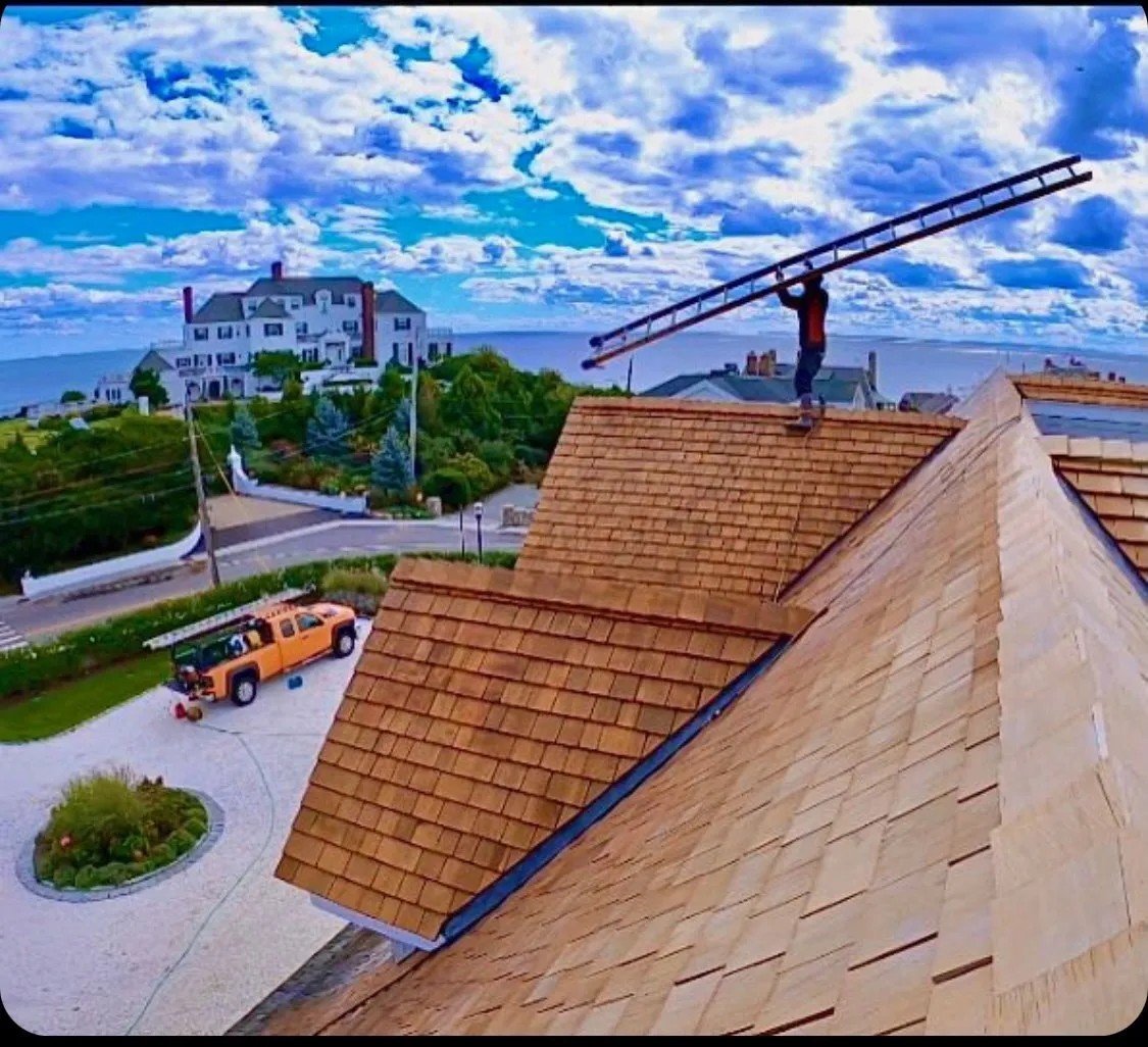 Moss Boss roof cleaning — Watch Hill · POV