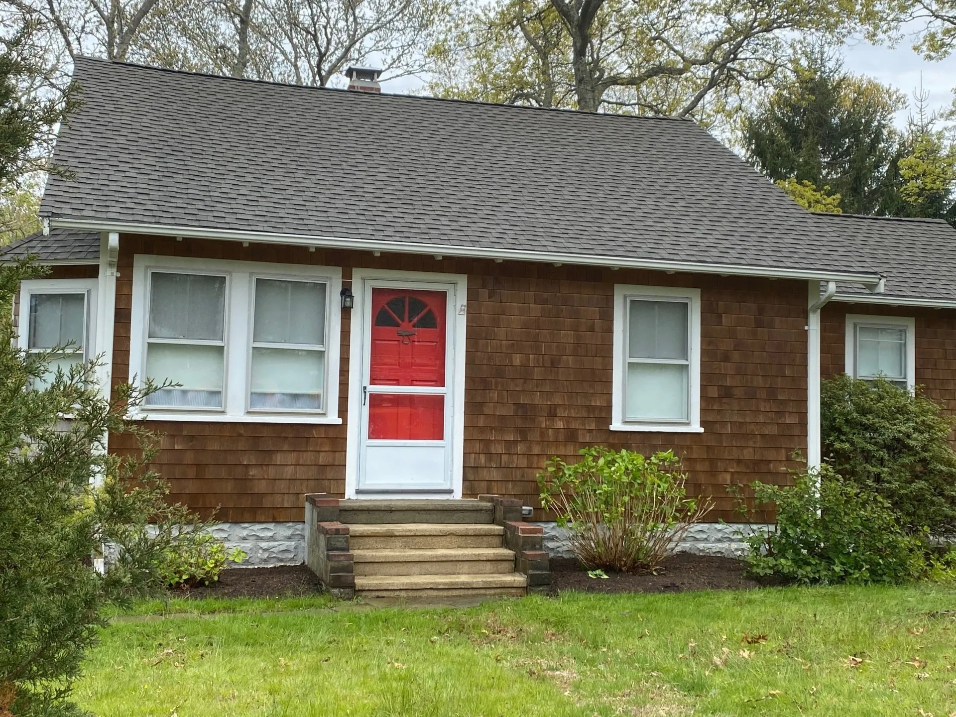 Refreshed home exterior after cleaning