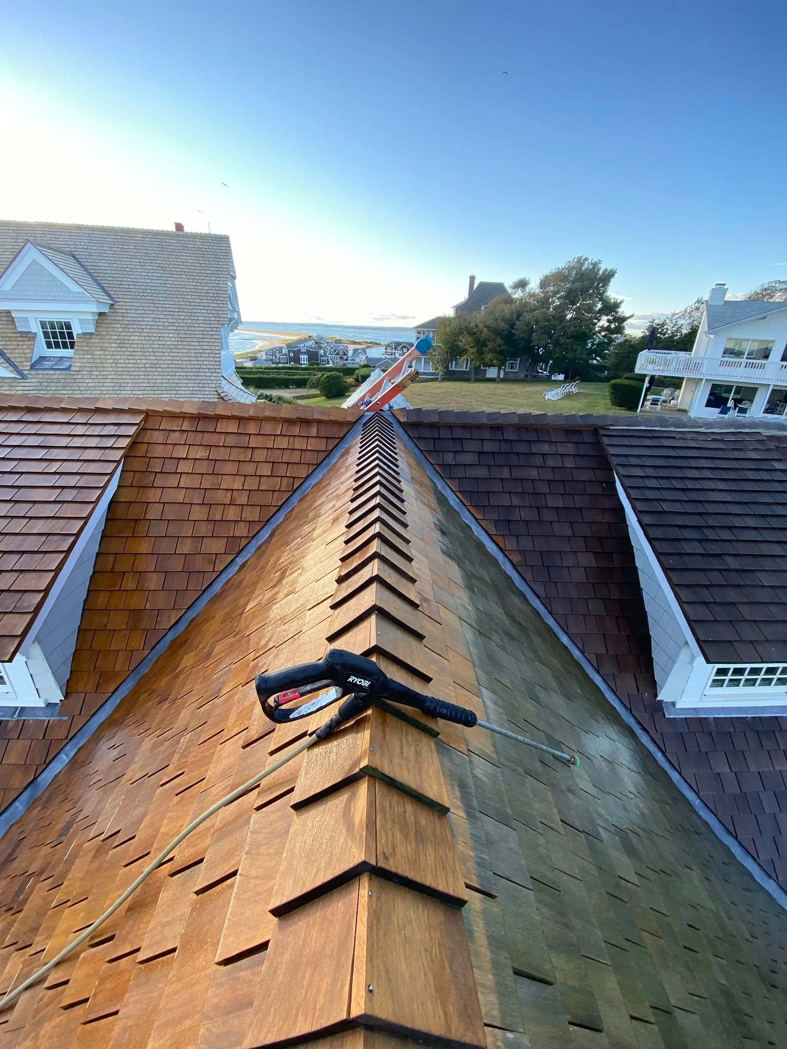 Moss Boss roof cleaning — Watch Hill, RI